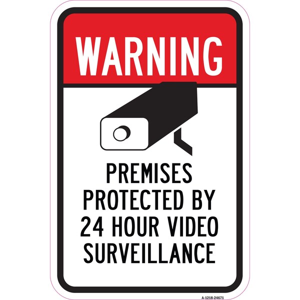 Safety Sign, 12 in Height, Aluminum, 24671